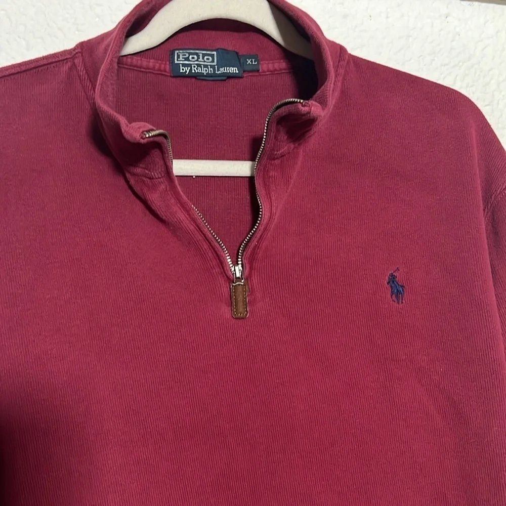 Polo by Ralph Lauren Men's Red Pullover Shirt